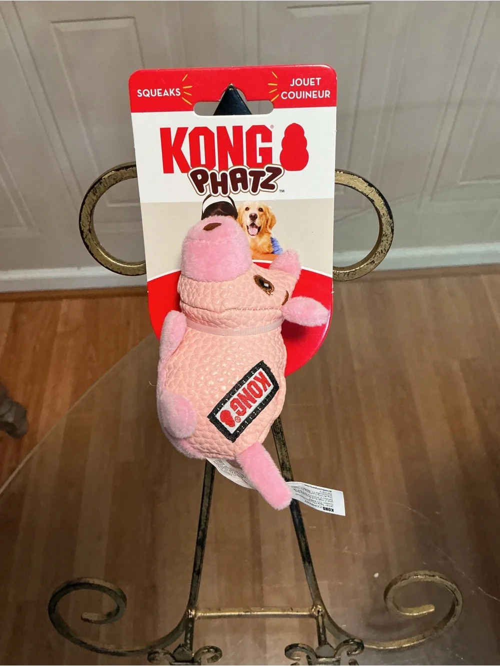 Brand New Kong Dog Phatz Pig sz. Small New! 4” With Squeaker
